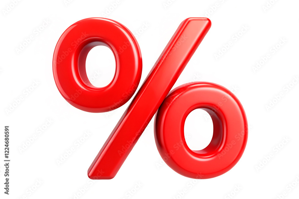 red percent sign red percent sign