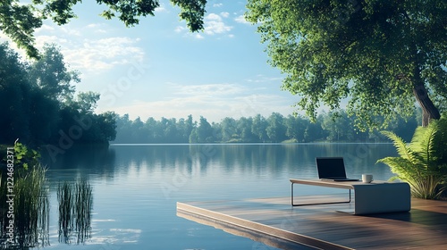 Lakeside Workspace Oasis