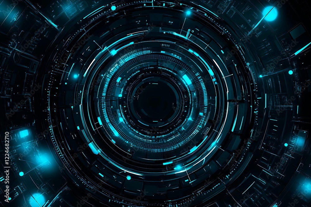 Abstract close-up of a glowing blue digital circuit board, showcasing intricate connections and technological design on a black background.
Abstract close-up of a glowing blue digital circuit board, showcasing intricate connections and technological design on a black background.