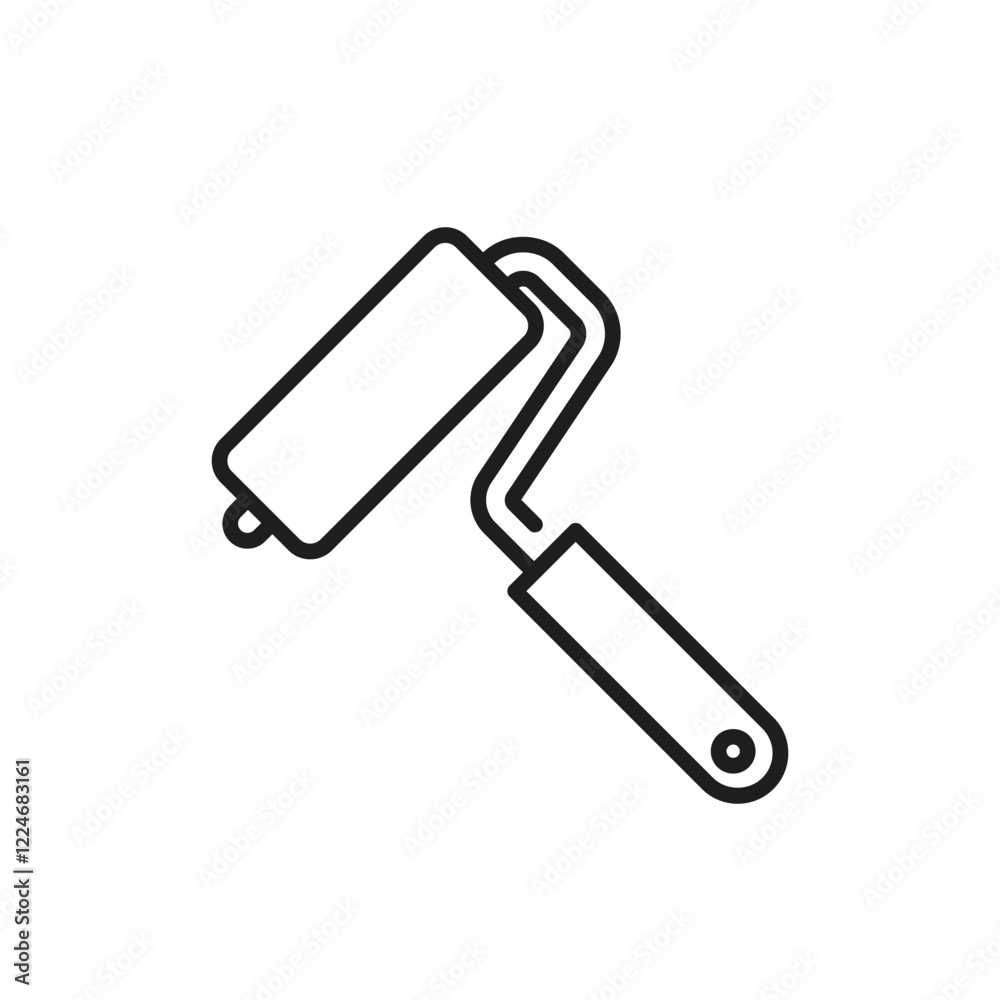 custom made wallpaper toronto digitalAn outline icon of a paint roller symbolizes the renovation and construction industry, ideal for design and DIY projects that inspire creativity and innovation across various settings