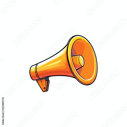 Megaphone icon. Minimal megaphone vector