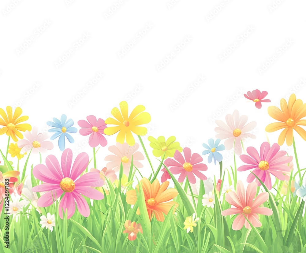 Obraz premium spring flowers background