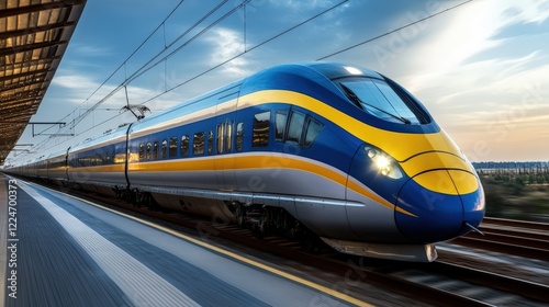 Experience the cutting-edge efficiency of modern high-speed bullet trains, revolutionizing transportation with their sleek design and rapid travel capabilities