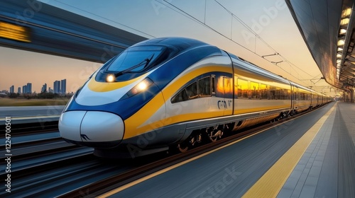 Experience the cutting-edge efficiency of modern high-speed bullet trains, revolutionizing transportation with their sleek design and rapid travel capabilities
