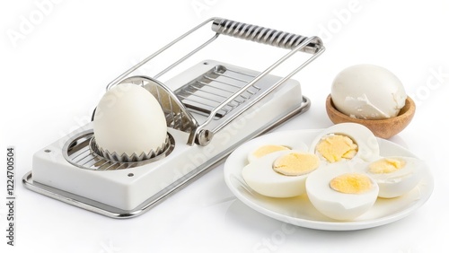 Egg Slicer with Hard Boiled Eggs photo