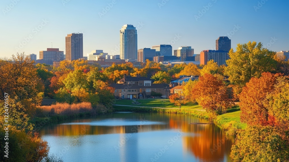 Obraz premium xploring the urban landscape of omaha