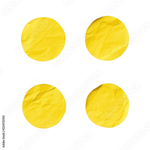 Abstract Yellow Circles Pattern