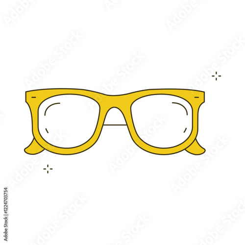 Beach Accessories Sunglasses Vector Icon Design