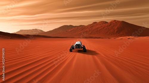 Mars Rover on Red Planet