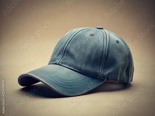 Wallpaper Mural Classic blue baseball cap mockup; front and back views, showcased against a grey backdrop. Torontodigital.ca