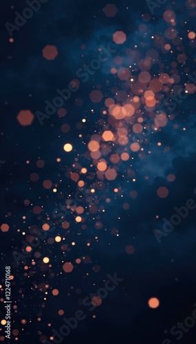 Sparkling tiny dots scattered across the darkening sky, microscopic shimmering lights, glittering particles suspended in air, dazzle visual effect