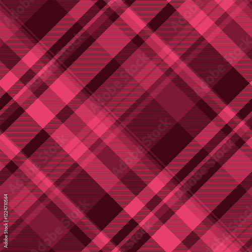 Stunning diagonal plaid pattern in rich burgundy and pink hues.  Perfect for textile designs, fashion, websites, or any project needing a sophisticated and textured background.