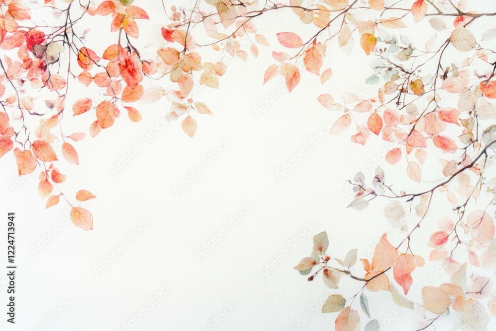 Soft autumn leaves in warm tones create a calming background for seasonal decor, evoking feelings of tranquility and nature inspired beauty Soft autumn leaves in warm tones create a calming background for seasonal decor, evoking feelings of tranquility and nature inspired beauty