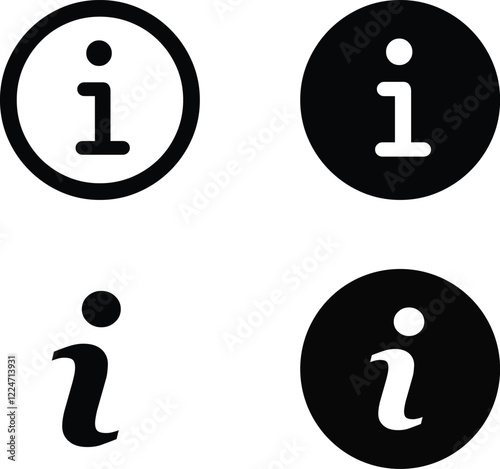 Information icon vector. Info and Faq icon symbol illustration