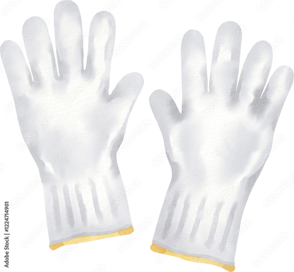 Obraz premium watercolor gloves