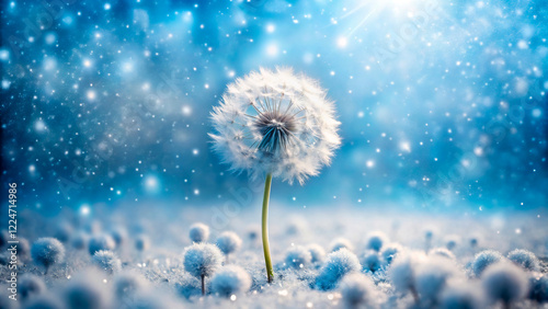 dandelion in the wind