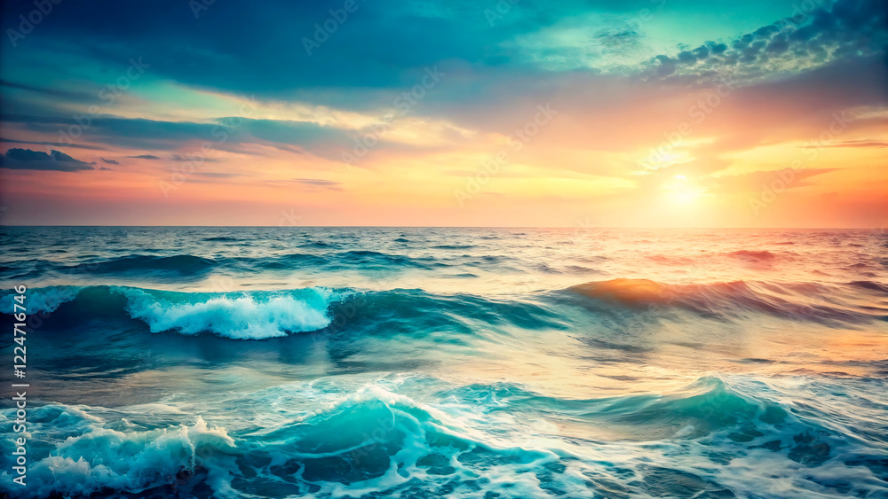 Obraz premium sunset over the sea