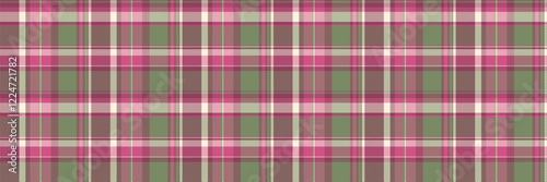 Tissue fabric tartan vector, difficult pattern check background. Repeat textile texture seamless plaid in pink and pastel colors.