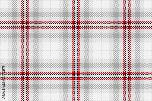 Naked pattern textile background, turkish check vector plaid. Tribal tartan texture fabric seamless in gainsboro and white colors.
