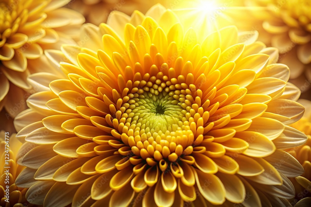 Low Light Pale Yellow Sunburst Pattern, Abstract Background Texture Low Light Pale Yellow Sunburst Pattern, Abstract Background Texture