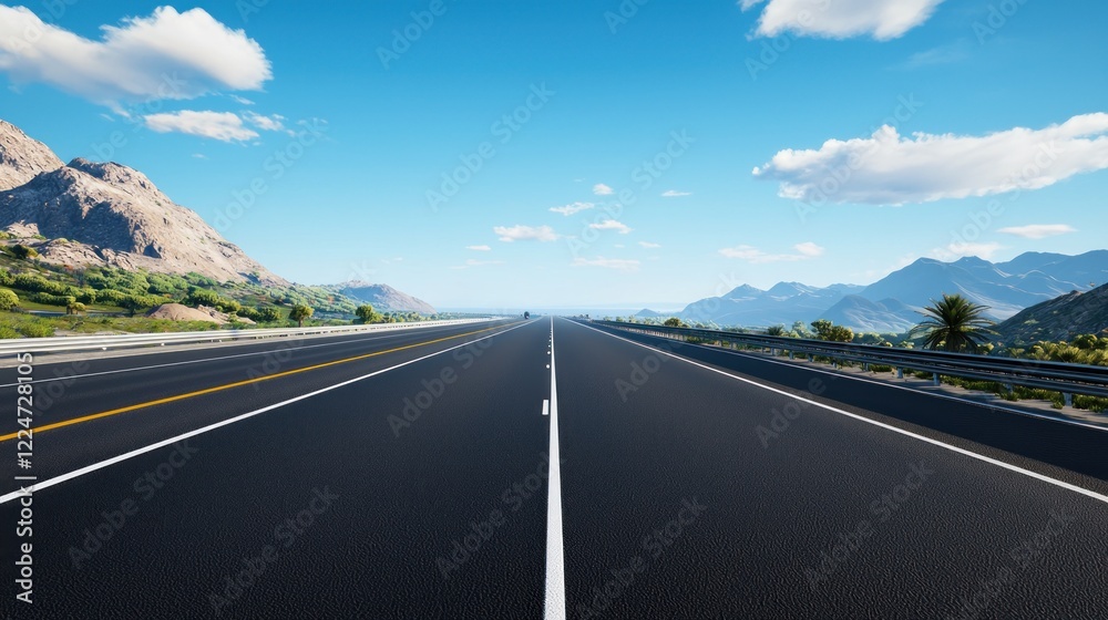 Fototapeta premium Open Road Landscape