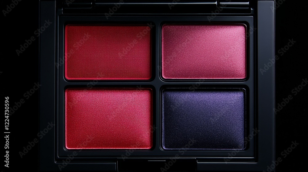 Fototapeta premium Elegant Makeup Palette with Four Rich Shades