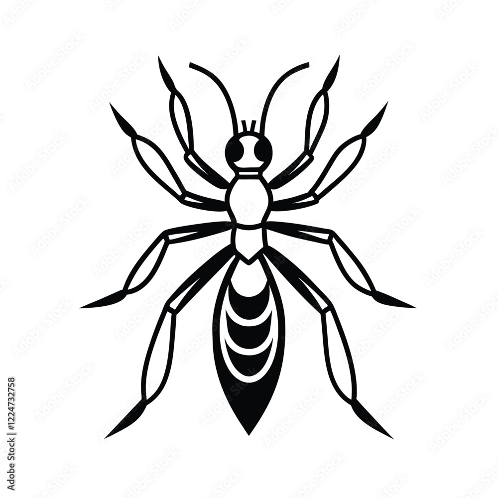 Insect line art vector illustration Insect line art vector illustration