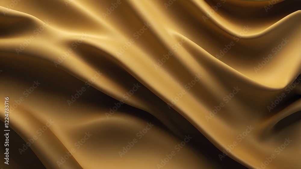 Obraz premium Gold background. Silk fabric. Beautiful elegant luxury. Delicate silvery luster. Soft folds. For design.