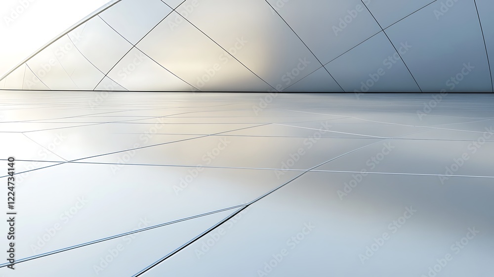 Abstract Modern Architectural Design Featuring Geometric Lines and Surfaces Abstract Modern Architectural Design Featuring Geometric Lines and Surfaces