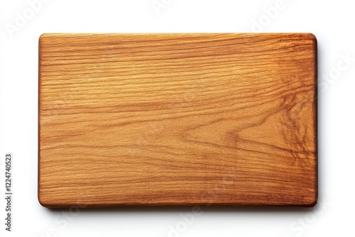 Wooden cutting board, studio shot, clean background, food prep