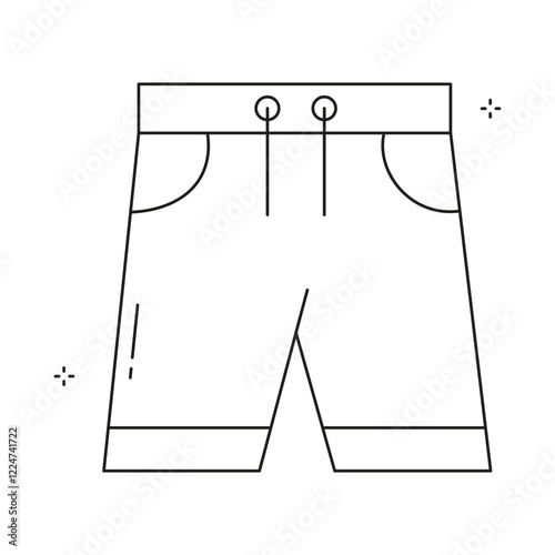 Athletic Gym Shorts Vector Icon Design