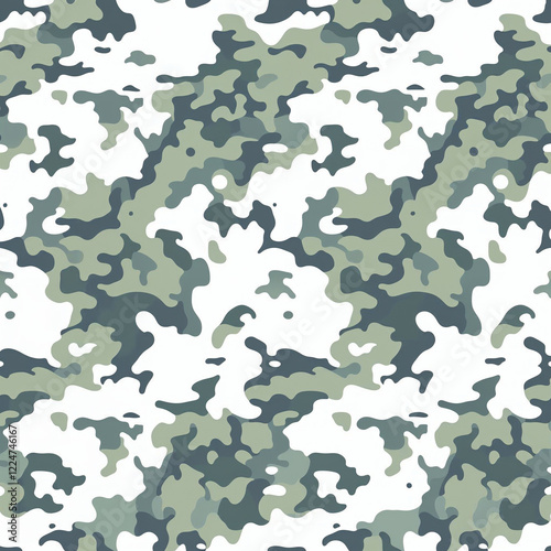 Illustration of camouflage seamless pattern, military pattern