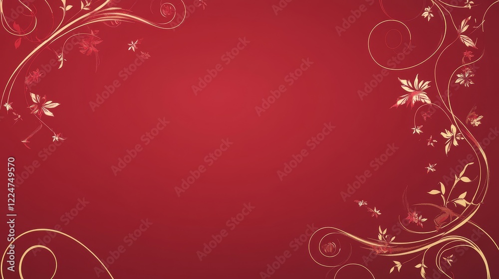 Elegant Red Floral Design Background Illustration (1) Elegant Red Floral Design Background Illustration (1)