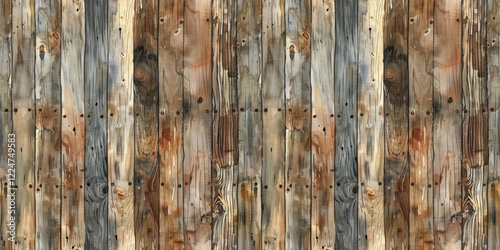 Seamless Wood Texture With Rich Tones of Brown and Cream for Design and Crafting Projects