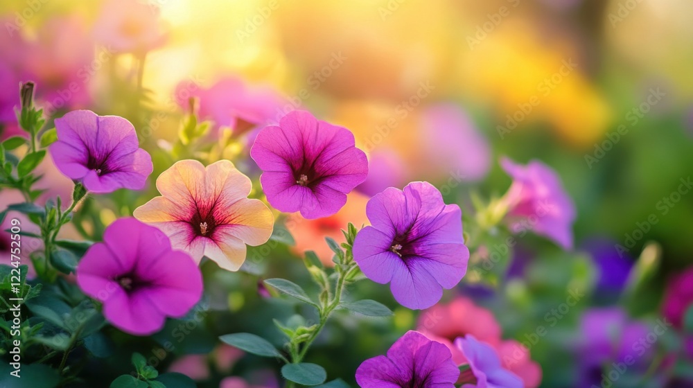 Summer flowers bloom. Generative AI Summer flowers bloom. Generative AI