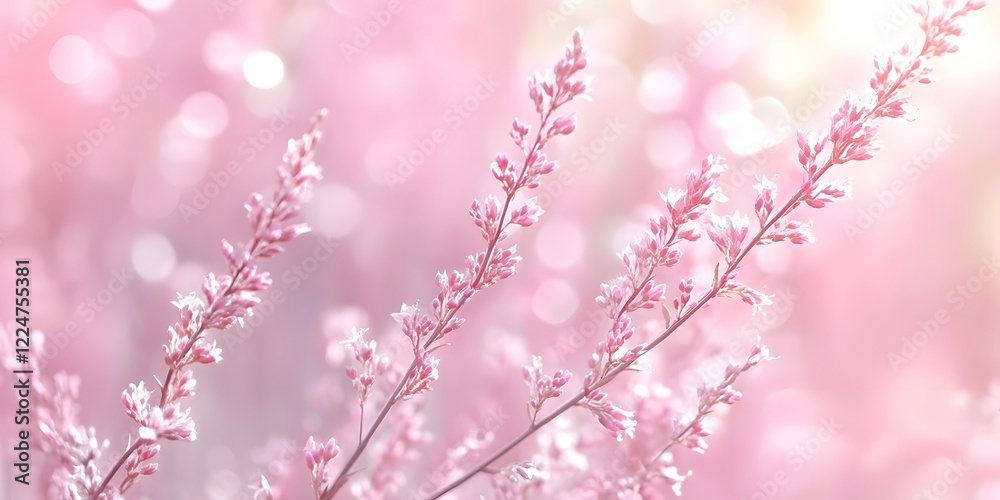 Fototapeta premium pink flowers background