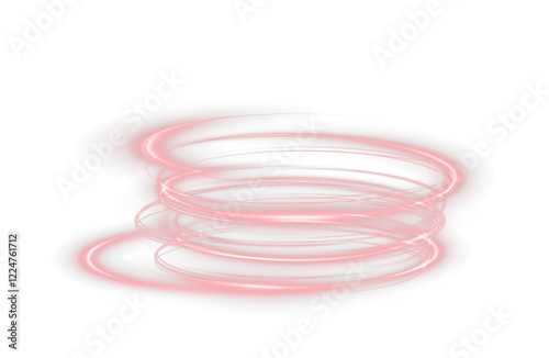 glowing spiral beam with neon energy and sparkles, ideal as a PNG for futuristic, tech, or fantasy effects with dynamic motion and vibrant light.