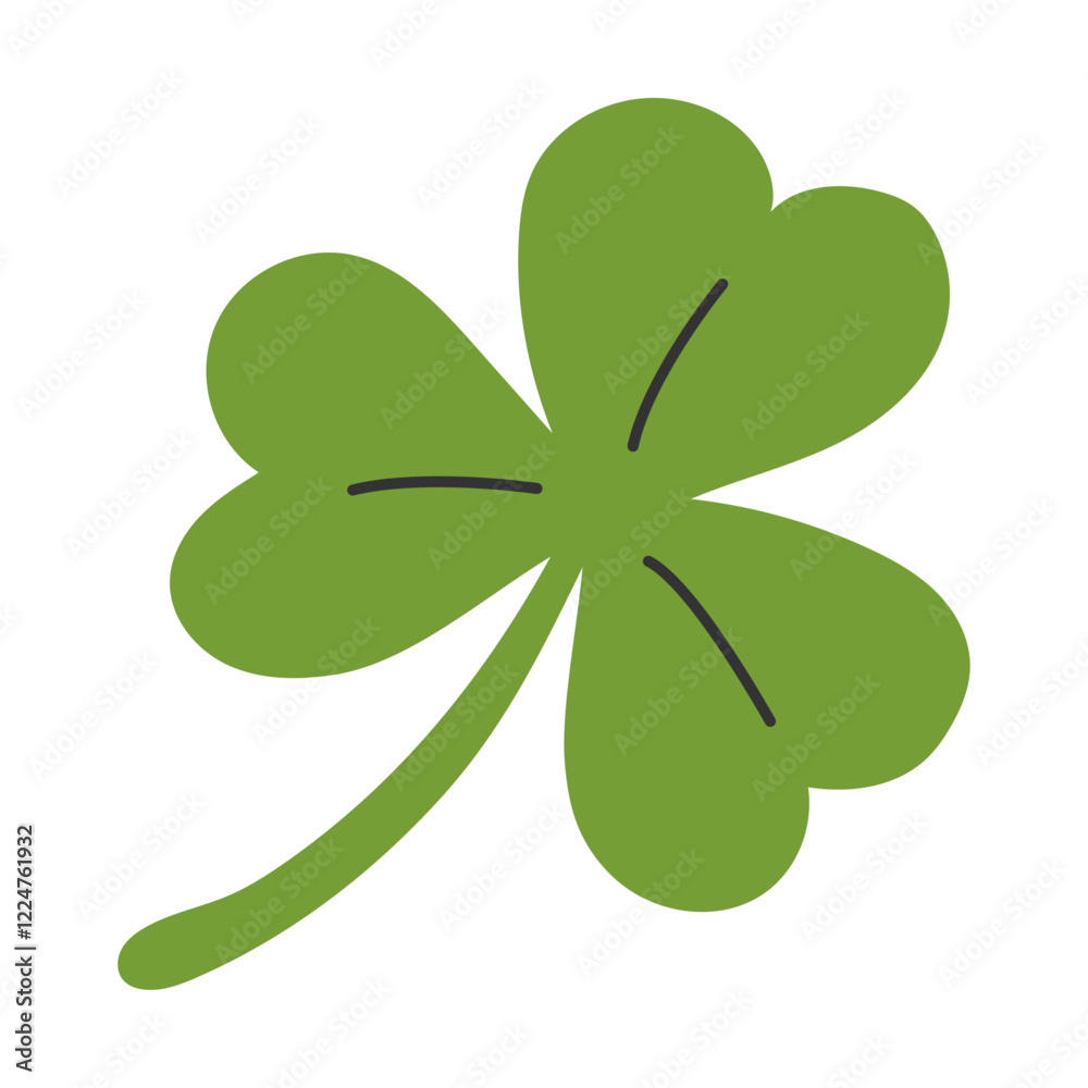 Shamrock for St. Patrick's Day celebration. Vector illustration. Shamrock for St. Patrick's Day celebration. Vector illustration.
