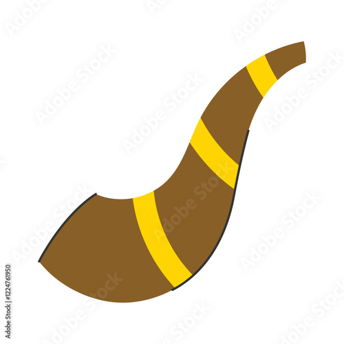Smoking pipe icon. St. Patrick's Day. Vector illustration.