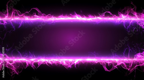 Abstract Purple Energy Wave Banner Design photo