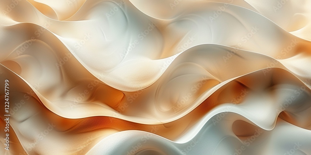 Obraz premium Elegant Abstract Fabric Waves Background