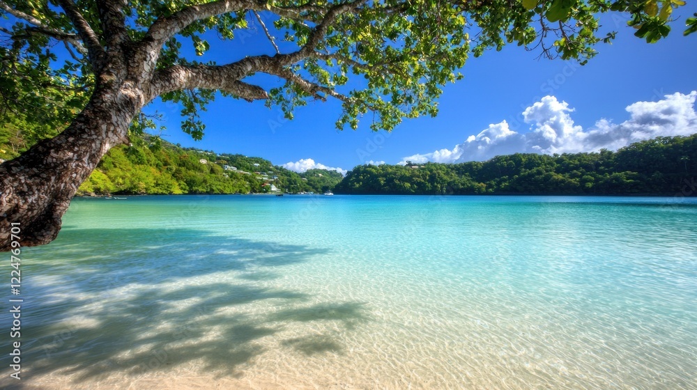 Fototapeta premium Tranquil Tropical Beach Scene