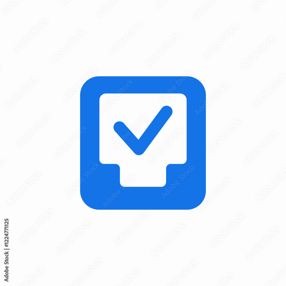 Checkmark approve done icon vector sign Checkmark approve done icon vector sign