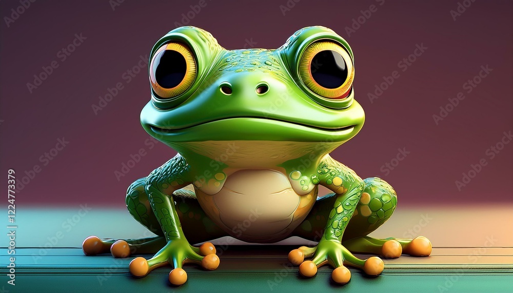 Obraz premium Niedlicher Frosch