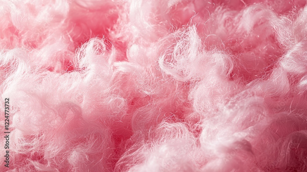 Soft pink cotton candy texture with abstract patterns and warm light Soft pink cotton candy texture with abstract patterns and warm light
