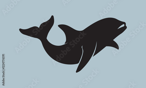 fish silhouette vector illustration fish, illustration, vector, in silhouette, underwater, undersea, seafood, animal, sea, cut out, horizontal, icon set, outline, usa, cartoon, fishing, crab, nature, 