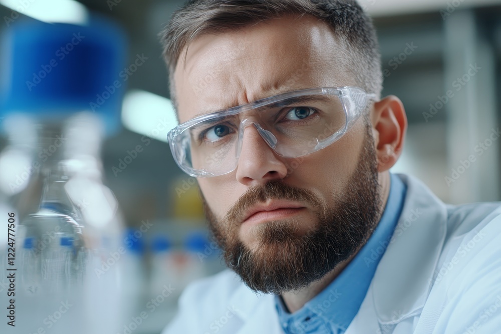 Fototapeta premium Scientists conduct research in laboratory, analyzing samples and developing new solutions for various applications