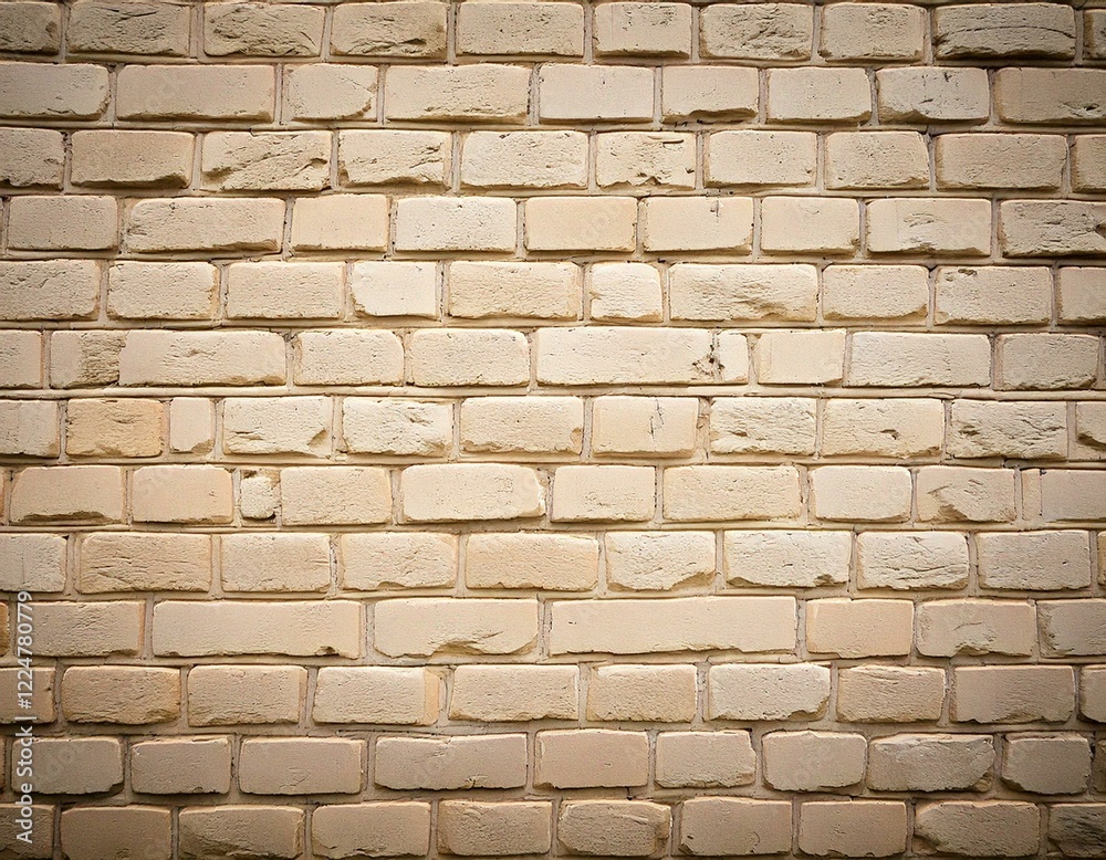 Obraz premium wall made of light bricks, background made of white bricks