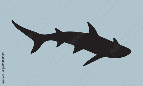 fish silhouette vector illustration fish, illustration, vector, in silhouette, underwater, undersea, seafood, animal, sea, cut out, horizontal, icon set, outline, usa, cartoon, fishing, crab, nature, 
