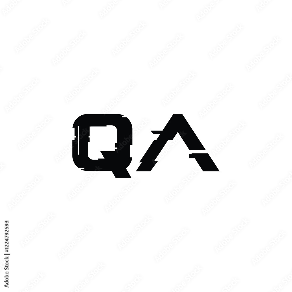 QA monogram logo design letter text name symbol monochrome logotype alphabet character simple logo QA monogram logo design letter text name symbol monochrome logotype alphabet character simple logo